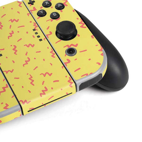 Yellow Spring Nintendo Switch OLED (2021) Skin